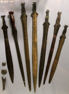 Seven Irish swords dated between 900-500 BC.