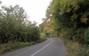 Following Staleen Road to Brú na Bóinne.
