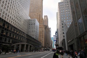 42nd Street, near the Chrysler Building.