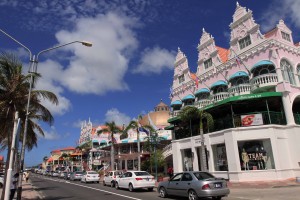 The Royal Plaza Mall on Lloyd G. Smith Blvd, in Oranjestad, Aruba.
