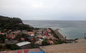 Canaries, a small fishing village on the west coast of Saint Lucia.