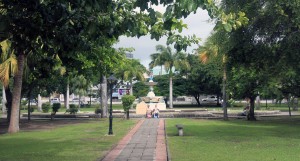 Independence Square in Basseterre, Saint Kitts and Nevis.