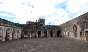 The inner courtyard inside the citadel.