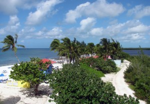 View of Princess Cays from the "Crow's Nest Overlook."