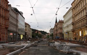 Construction on Joštova street.