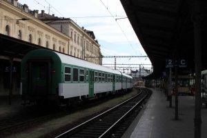 The railway station at Brno.