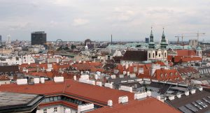 View of Vienna from St. Stephen's Cathedral's tower.