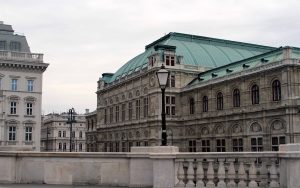 The Vienna State Opera, seen from the Albertina.