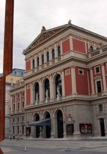 The Viennese Music Association building, a concert hall in the Innere Stadt borough of Vienna.