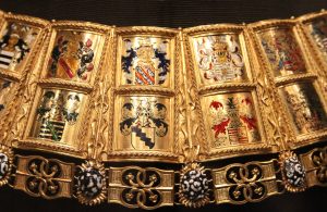 Closeup of part of the Neck Chain of the Herald of the Order of the Golden Fleece.