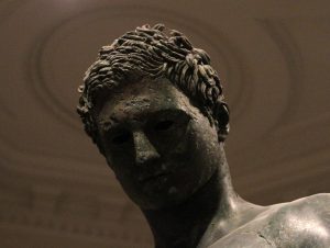 Roman bronze in the collection inside the Hofburg Palace.