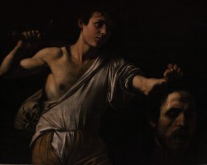 'David with the Head of Goliath' by Caravaggio (1607 AD).