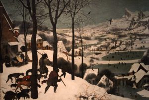 'Hunters in the Snow' by Pieter Bruegel (1565 AD).