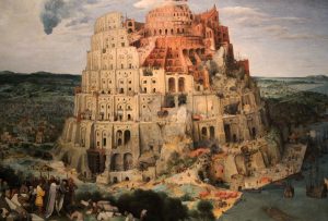 'Tower of Babel' by Pieter Brueghel (1563 AD).