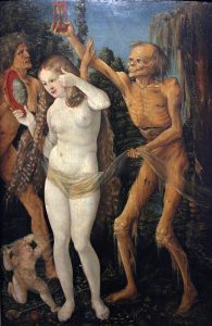 'Three Ages of the Woman and the Death' by Hans Baldung-Grien (1510 AD).