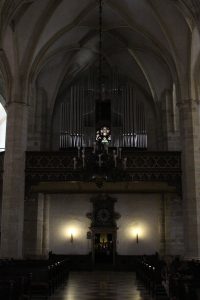 The organ in St. Martin's Cathedral.