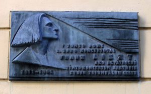 Memorial for the composer Franz Liszt, who visited Bratislava 15 times.