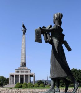 Another view of the Slavín monument.
