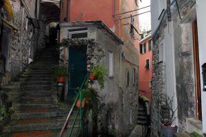 Narrow streets in Vernazza.